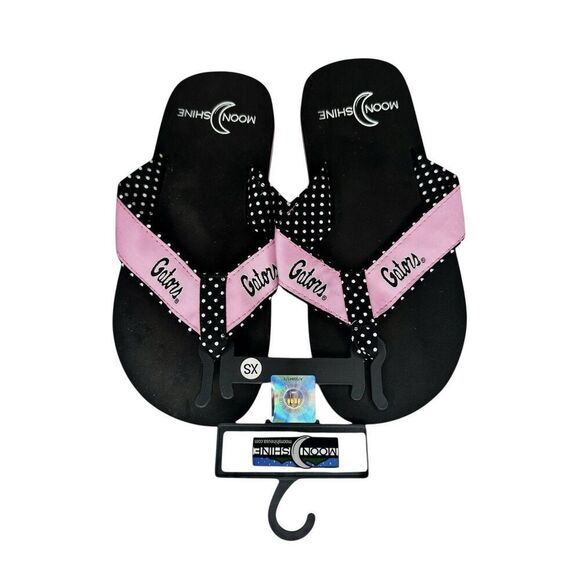 NWT New Florida Gators Collegiate Black Sand Imprints Flip Flops Womens XS 5-6 - Picture 2 of 6